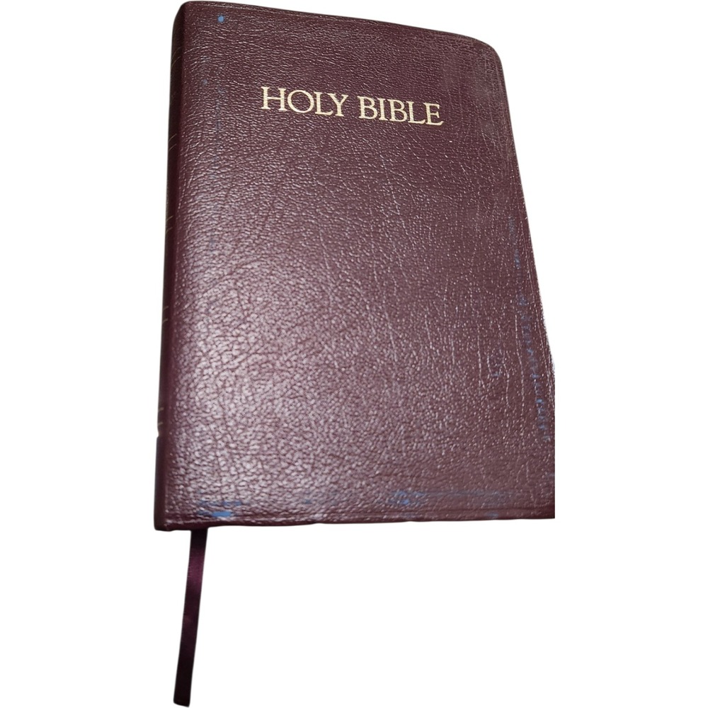 First Scofield Study Bible King James Version Burgundy Leather World Gold Gilt